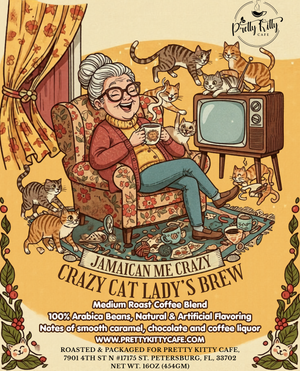 Crazy Cat Lady's Brew | Decaffeinated Medium Roast Kahlua Flavored Coffee