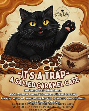 It's a Trap A Salted Caramel Mocha Café | Decaffeinated Medium Roast Flavored Coffee