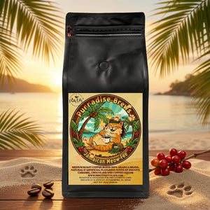 Purradise Brews – Jamaican Meow-fee | Medium Roast Flavored Coffee
